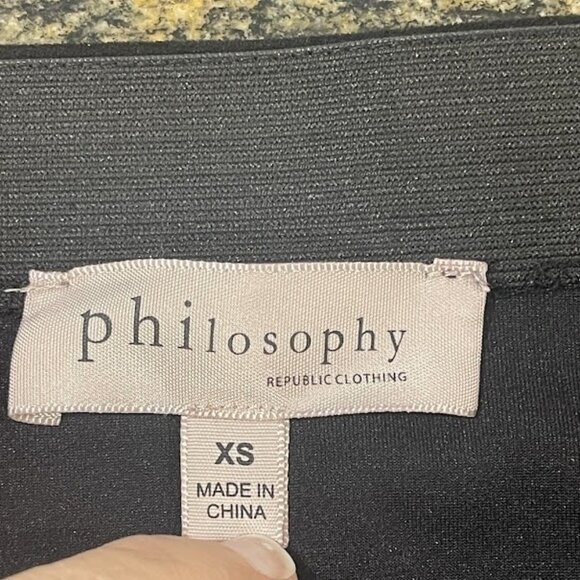 Philosophy Republic Clothing Skirt Womens XS Faux Suede Pencil Bodycon Classic - Picture 12 of 14
